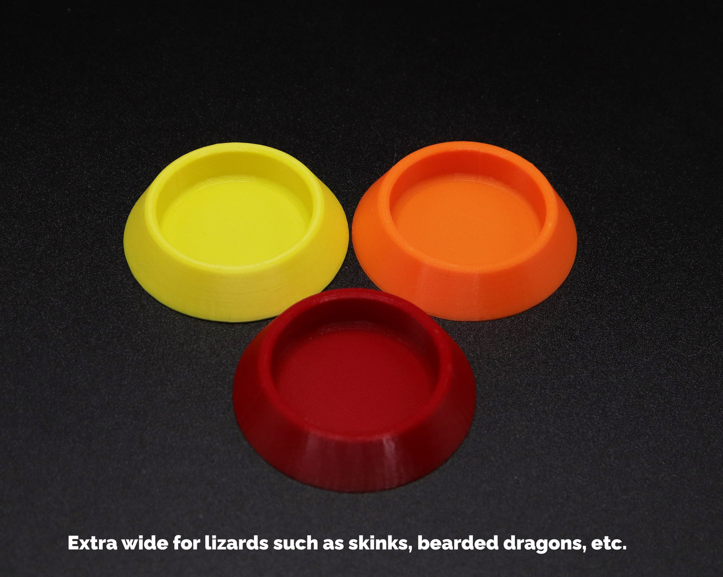 Extra Wide Reptile Calcium Bowls