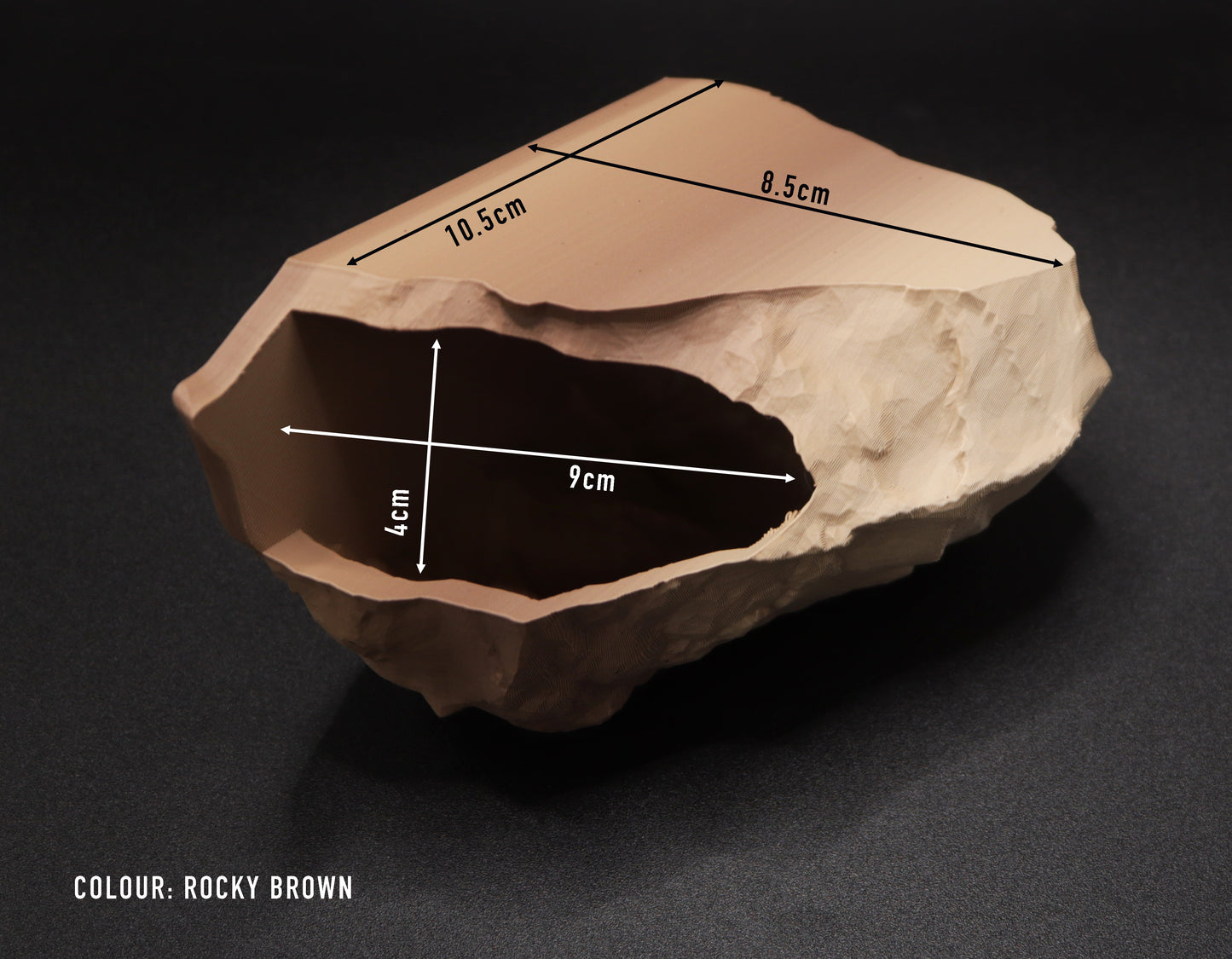 Magnetic Rocky Ledge Hide For Frogs & Geckos