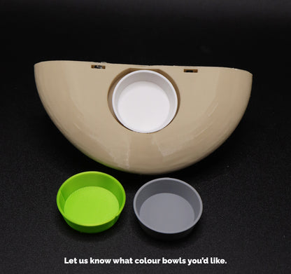 Mushroom Feeding Ledge & Bowls For Geckos & Frogs