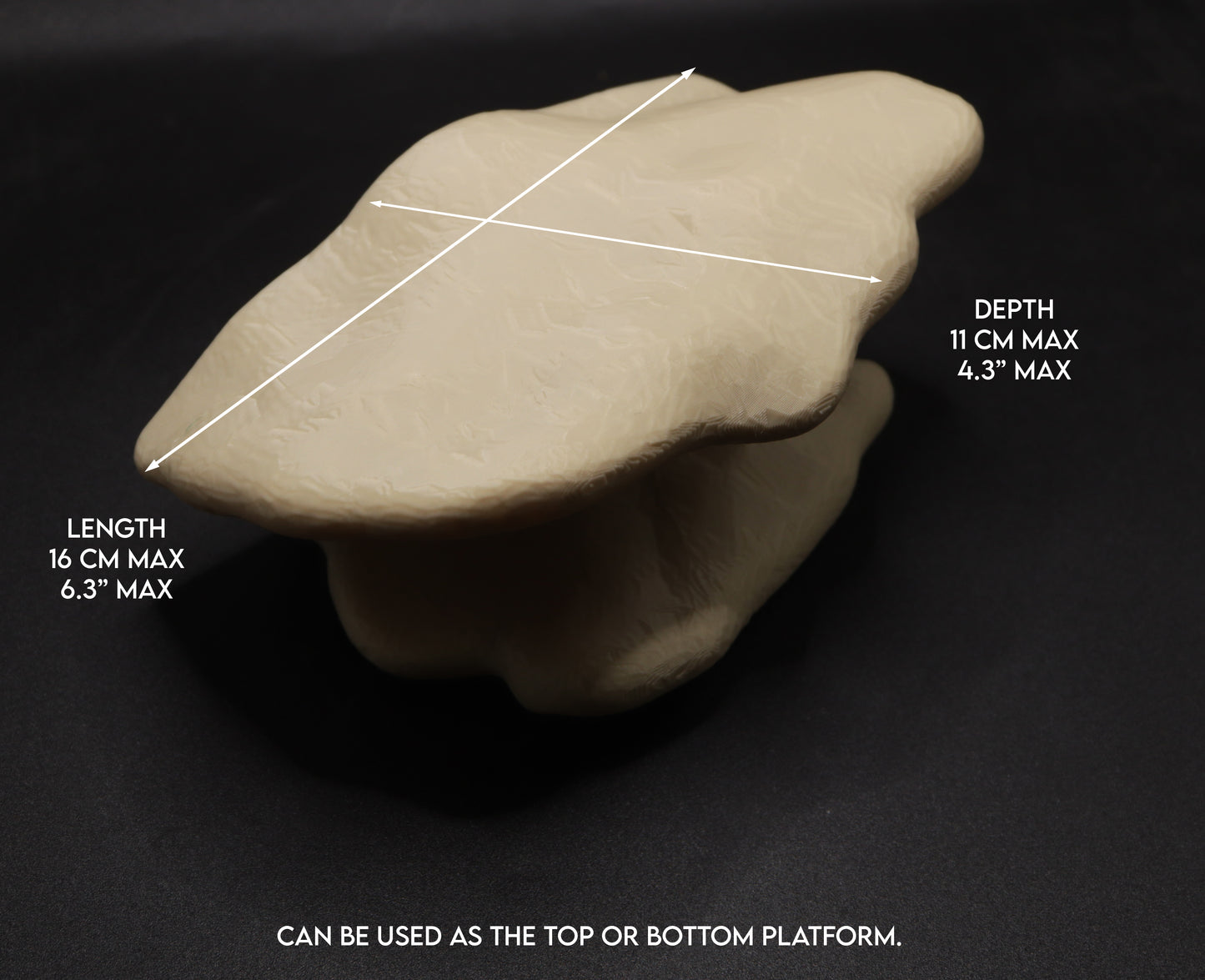Magnetic Double Mushroom Ledge For Frogs & Geckos