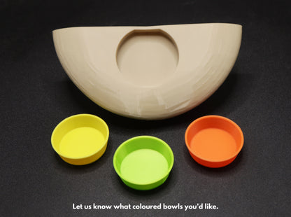 Magnetic Mushroom Feeding Ledge & Bowls For Geckos & Frogs
