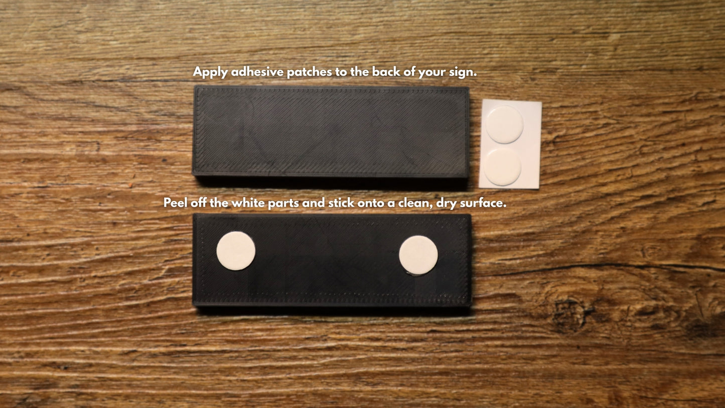 Personalised Self-Adhesive Vivarium Sign